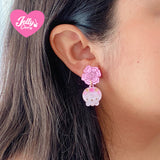 Aretes calaverita rosa