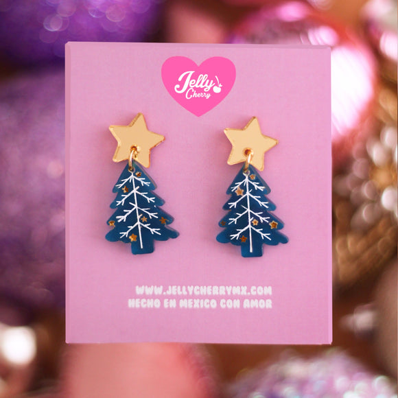 Aretes árbol de navidad