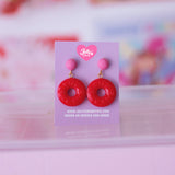 Aretes Life savers rojos