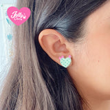 Aretes corazón de Nopal