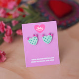 Aretes corazón de Nopal