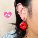 Aretes Life savers rojos