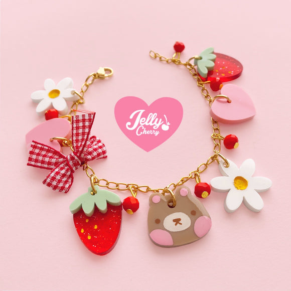 Pulsera Oso y fresas