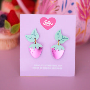 Aretes cosecha de fresas