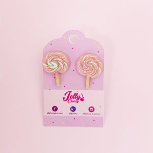 Aretes paleta espiral colores