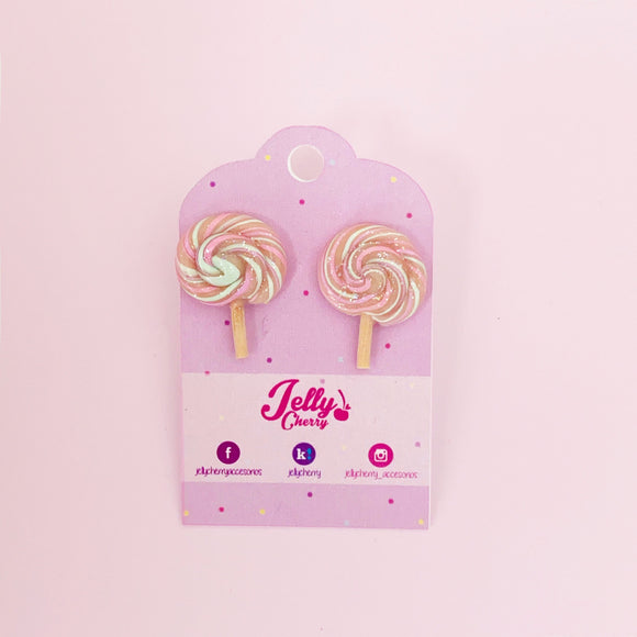 Aretes paleta espiral colores