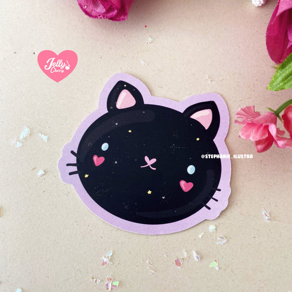 Sticker gato negro