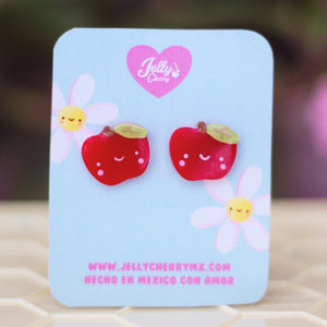 Aretes de manzana