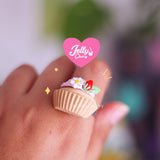 Anillo cupcake de primavera