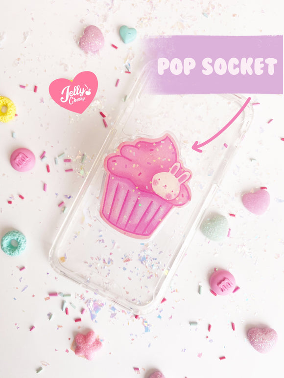 Pop socket cupcake